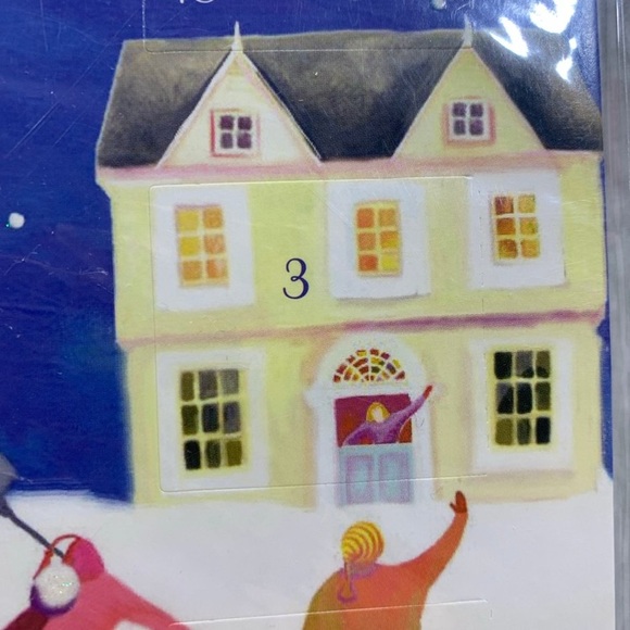 International Greetings USA Advent Calendar 14" Snow play scene christmas - Picture 11 of 11